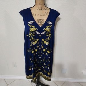 𝅺MSSP floral bird oversized‎ dress TUNIC size XS